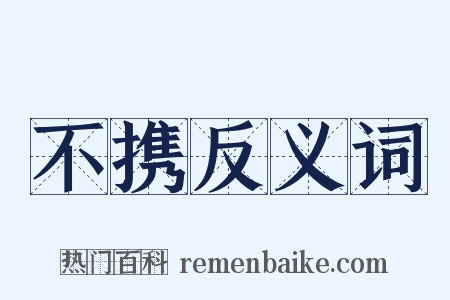 不携反义词是什么意思的图片